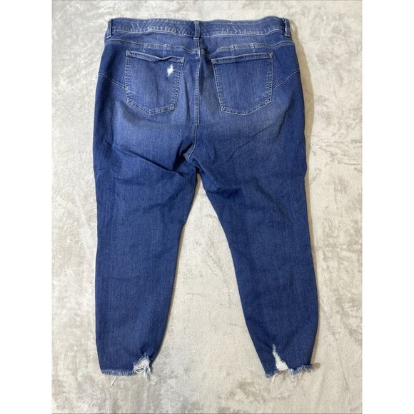 Torrid Bombshell Skinny Jeans Distressed Premium Stretch Ankle Women’s 20XS - Picture 8 of 8